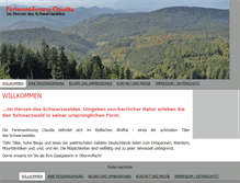 Tablet Screenshot of fewo-claudia-oberwolfach.de